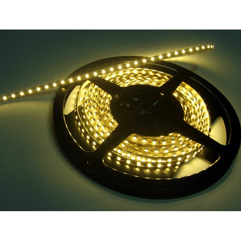 LED Leuchtstreifen 12V, 5mm breit,120 LED/m, 3000K, 5m - Zigan Displa