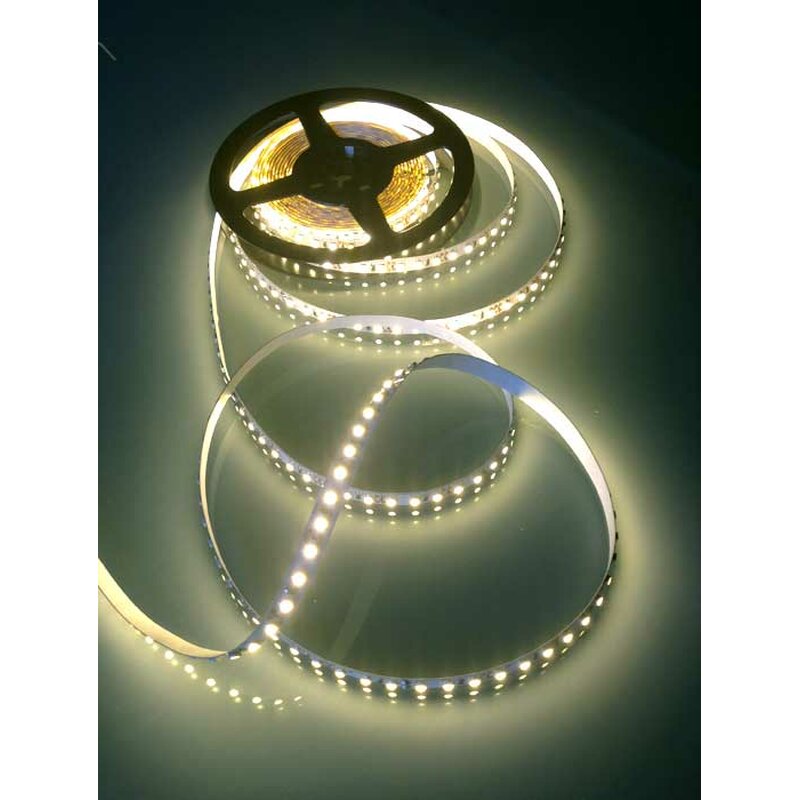 LED Leuchtstreifen 12V, WASSERFEST, flexibel 8mm breit, 120 LED/m, ka